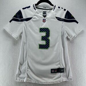 Seattle Seahawks Nike NFL Jersey Womens Size M On Field Russell Wilson #3 White
